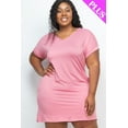 thumbnail image 1 of Mini Dress with Cap Sleeves and Pockets in Plus Size, 1 of 10