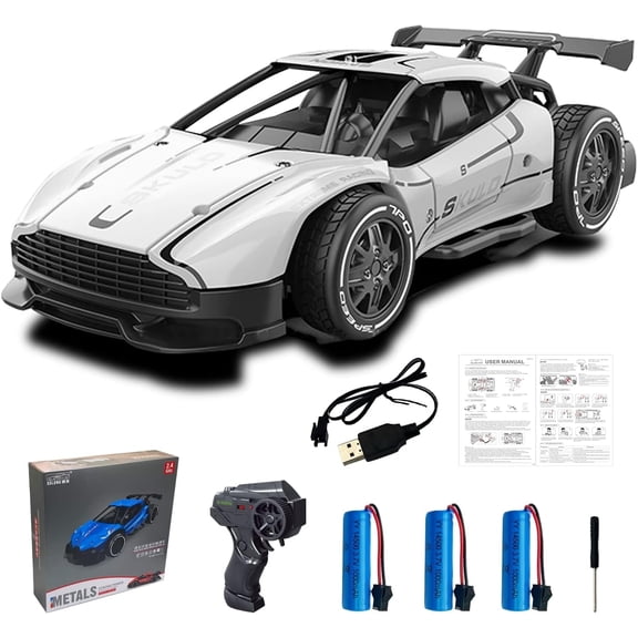 AOBAIWO Mini Drift RC Car 1/24 Scale RC Drift Car with 3 Upgraded 1000mah Battery 2.4GHz 15km/h Racing RC Drifting Car 2WD Micro RC Cars
