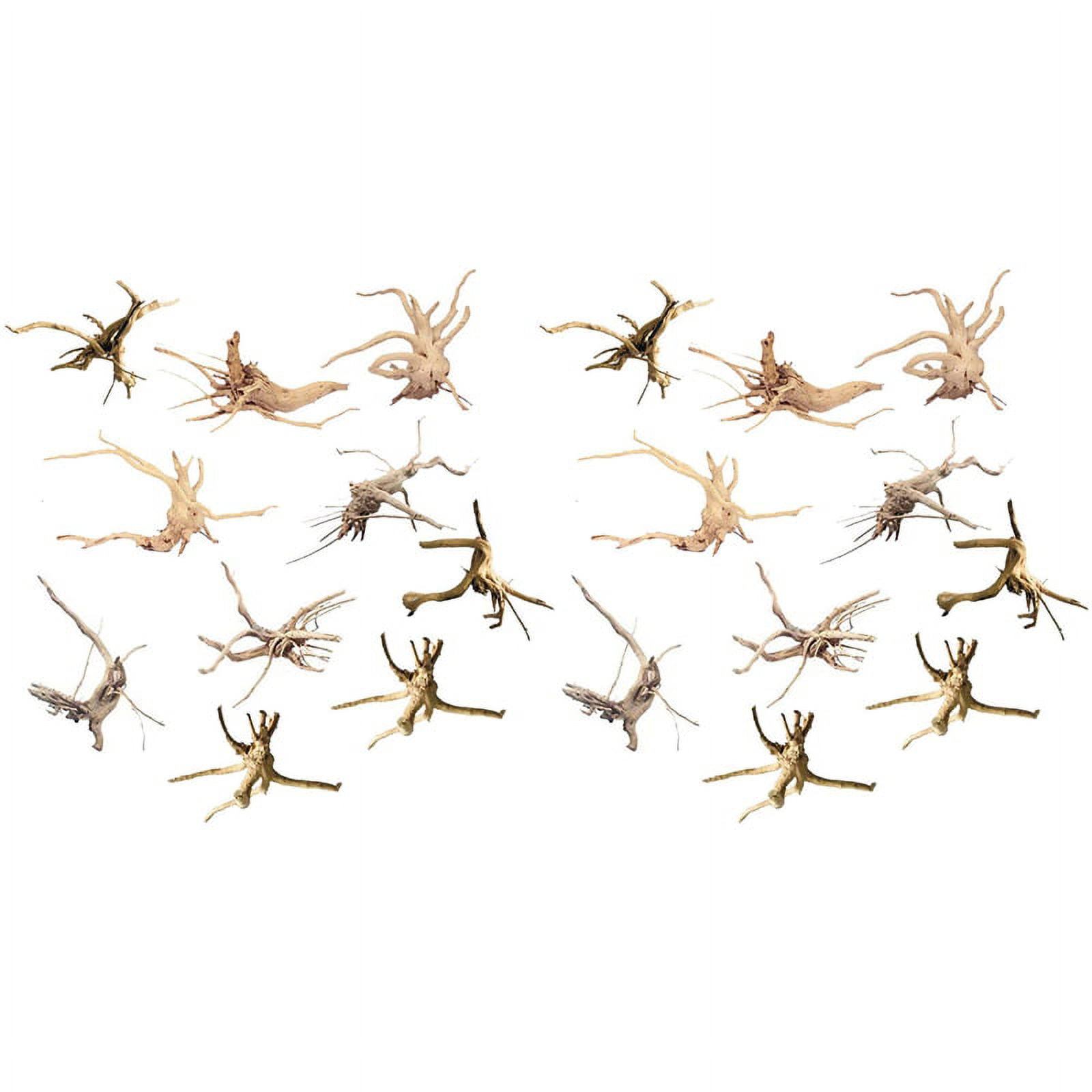 20 Pack Mini Driftwood For Aquarium - Natural Wood Branches Fish Tank Decor