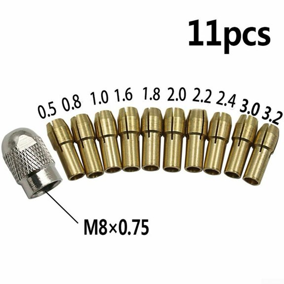 Mini Drill 11pcs/Set Power Tool Brass Collet Chuck