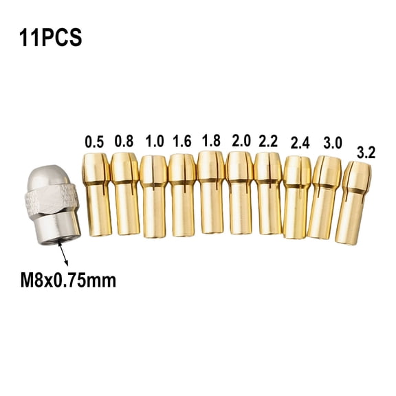 Mini Drill 11pcs/Set Power Tool Brass Collet Chuck
