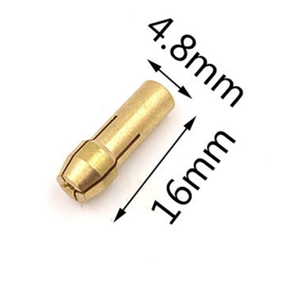 Mini Drill Collet Chuck 10Pcs 4.2/4.8Mm Shank Brass Chucks Adapter Rotary Tool 4.8Mm