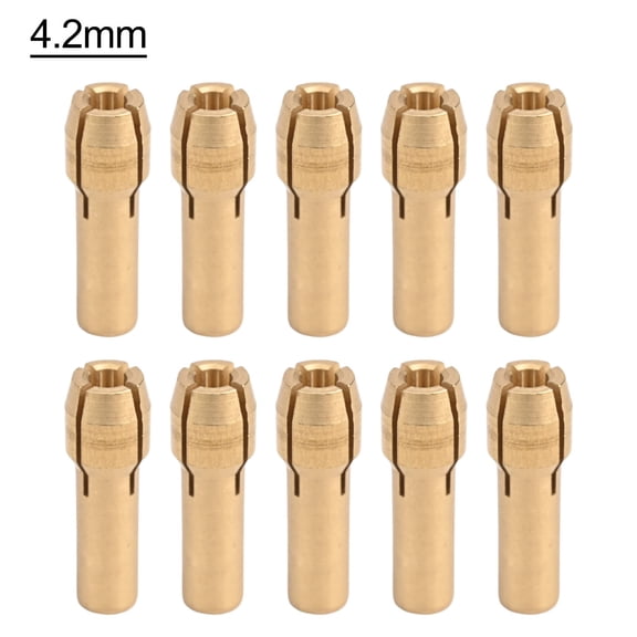 Mini Drill Collet Chuck 10pcs 4.2/4.8mm Shank Brass Chucks Adapter Rotary Tool 4.2mm
