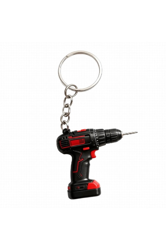 Mini Drill Keychain, Creative Tool Key Chain, Purse Charm Pendant, Cool Novelty Keychain for Men, Unique Gift for Him, Boyfriend, Husband, Father's Day