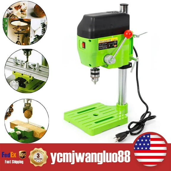 Mini Drill Press Bench Compact Small electric Drilling Machine Work 110V 480W