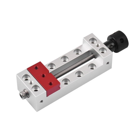 Mini Drill Press Vise with 2.56-Inch / 65 mm Jaw Width Professional Flat Clamp Bench Vise for Precise Carving Engraving Machine Bench Drill and Watch Repairing Crafts