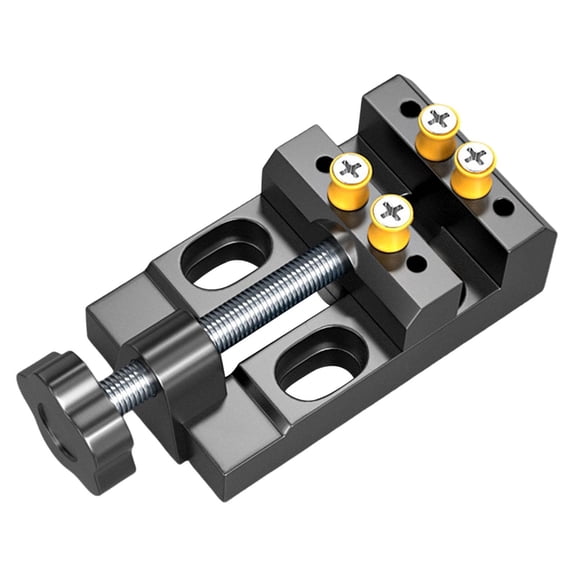 Mini Drill Press Vise Modeling Clamp Compact Aluminum Alloy for Craft Carving Precision Workshop Tasks