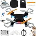 thumbnail image 1 of Mini Drone Beginner-Friendly Stunt Flyer, Beginner Friendly Stunt Flyer, 2025 Mini Unmanned Small Four-Axis Remote Control Aircraft, 360° Rotating with LED& Altitude Hold, for All-Ages (Black), 1 of 16