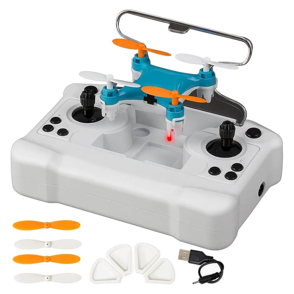 Mini Drone with Easy Stunt Flights & 360° Tricks - Beginner-Friendly Flyer, Mini Drone for Kids with LED & Altitude Hold & Propeller Protection, 360°flips, For Indoor Outdoor