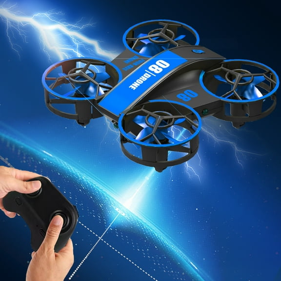 Mini Drone for Kids and Beginners-Remote Control Quadcopter Indoor Helicopter Plane with 3D Flip, Auto Hovering, Headless Mode, 3 Batteries, Best Gift Toy for Boys & Girls,Blue