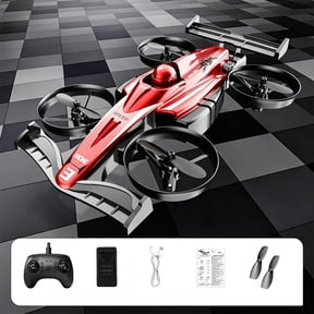 Mini Drone for Student, Toys Race Car Design, Rechargeable, Indoor Flight, 8X6 Inch Compact 2-In-1 Remote Quadcopter with 1Pc Drone, 1Pc Remote, Instruction Manual, Charging