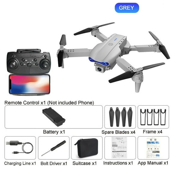 Mini Drone, WiFi FPV RC Quadcopter, Foldable Portable, One Key Stunt, 360° Flip, Headless Mode, 20min Flight Time, LED Lights, for Kids Beginners, Indoor Outdoor