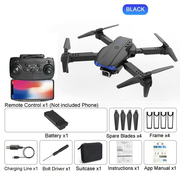 Mini Drone, WiFi FPV RC Quadcopter, Foldable Portable, One Key Stunt, 360° Flip, Headless Mode, 20min Flight Time, LED Lights, for Kids Beginners, Indoor Outdoor