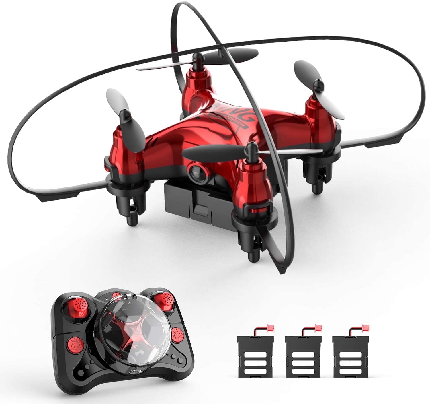 Mini Drone with 3 Batteries RC Nano Quacopter Drone for Kids Beginners RC Helicopter with Auto Hovering 3D Flip Headless Mode Play Outdoor and Indoor