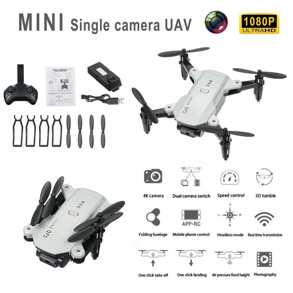 Mini Drone with 4K Camera, Usavan Q12 WiFi FPV Foldable Drone, 4K HD Camera Altitude Hold Headless Mode Mini RC Quadcopter for Adults KidsBeginners