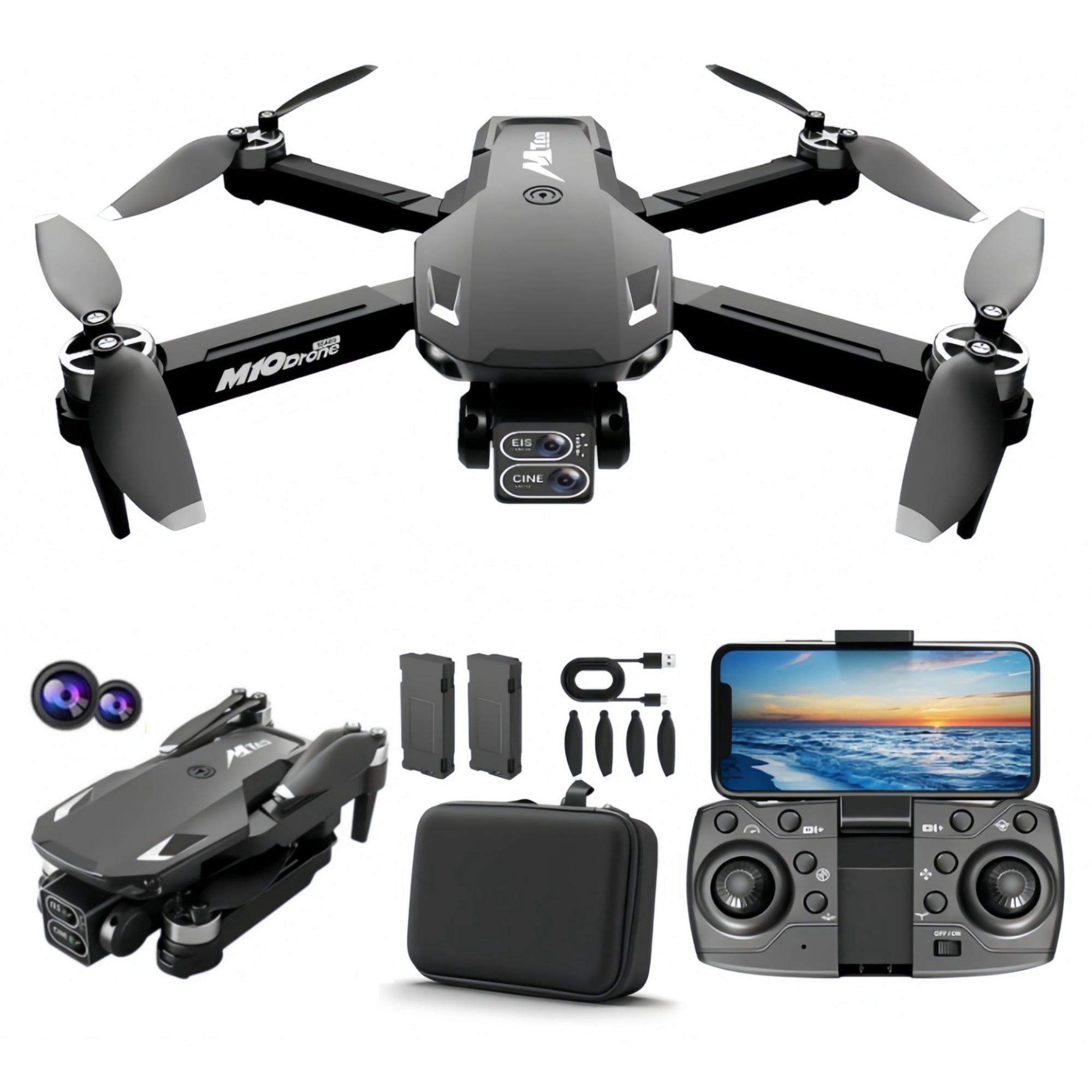 Ourlife Mini Drone with 2K Camera, Wi-Fi Fpv Drone for Beginners and Adults with Headless Mode, 2 Batteries