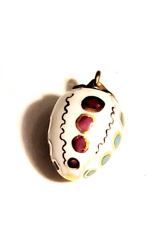 Mini Drop Dots Pendant Limoges Box | Limoges Boutique Limoges Box Porcelain Figurine