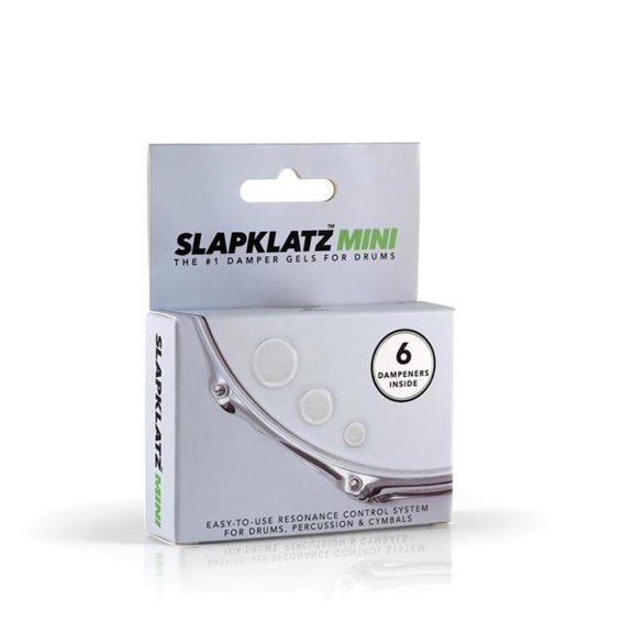 Mini Drum Damper Gel Pads with Case, Clear - 6 Gel Pads