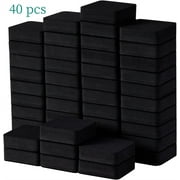 Mini Dry Erase Erasers,1.97 Inch Magnetic Chalkboard Erasers for Classroom and Office,Whiteboard Cleaner Wiper,Blackboard Dry Erasers for Teacher Supplies,40 Pcs,Black