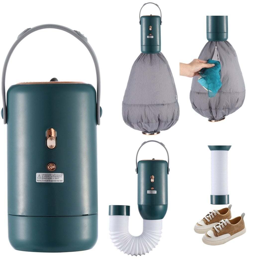 Mini Dryer with Telescopic Tube, 3in1 Dryer Heater Ultraviolet Lamp