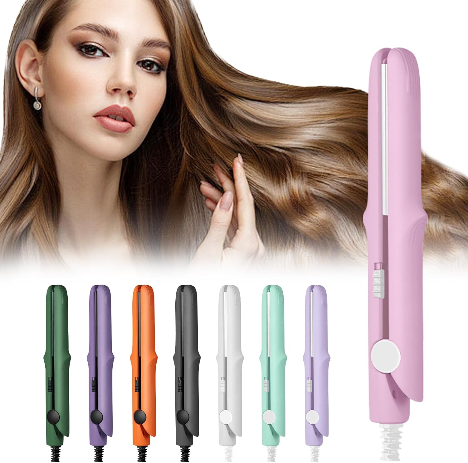 Mini Dual Purpose Curling Iron, 2025 New Straight and Curly Dual ...