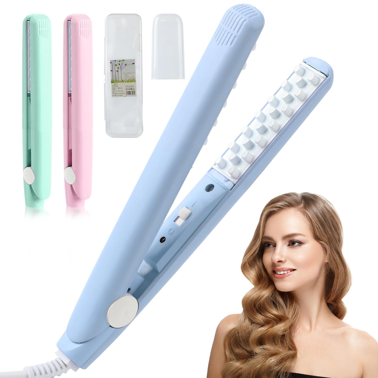 Mini Dual Purpose Curling Iron, Portable Mini Wave Hair Curling Iron ...
