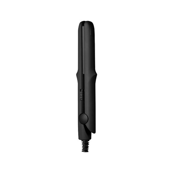Mini Dual-Purpose Hair Straightener and Curler, Ceramic Floating Plates for Shiny Smooth Styling, Compact 17cm Design with Temperature Control, Wet/Dry Use, Travel Curling Iron