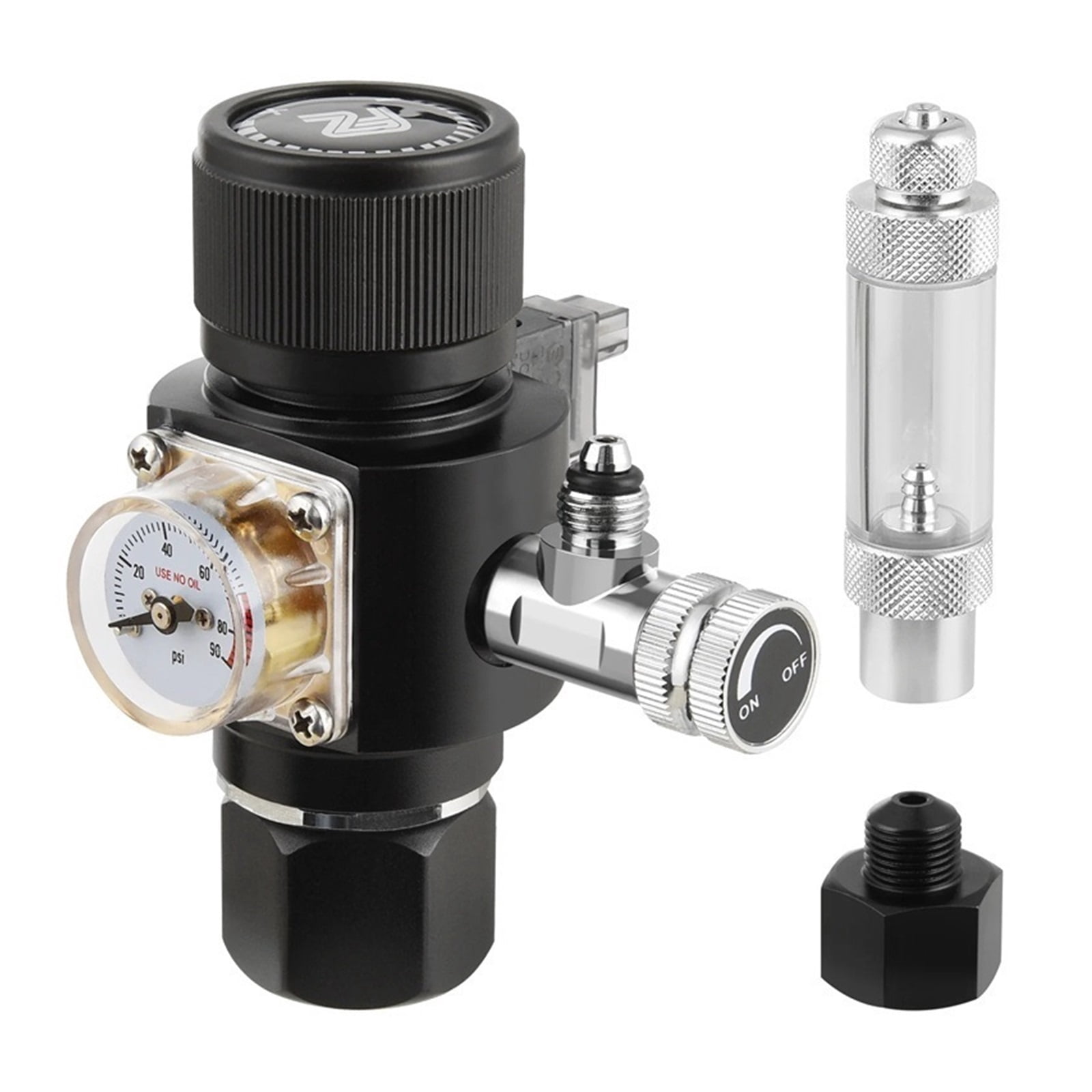 Mini Dual Stage Co2 Regulator Fish Tank Aquarium Solenoid Valve Bubble Counter Fishbowl Accessories Carbon Dioxide Reducer ,Easy to Use
