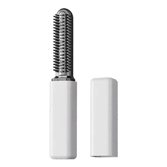 Mini Dual-Use Styling Comb for Straight & Curly Hair, Portable Ceramic Heated Tool