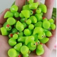 thumbnail image 1 of Mini Ducks 300 Pack Tiny Glow in the Dark Duck Figurines Bulk for Miniature Dollhouse Decor Accessories Garden Aquarium Potted Ornament Party Toys DIY Charms Office Classroom Activity, 1 of 10