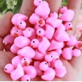 thumbnail image 1 of Mini Ducks 300 Pack Tiny Glow in the Dark Duck Figurines Bulk for Miniature Dollhouse Decor Accessories Garden Aquarium Potted Ornament Party Toys DIY Charms Office Classroom Activity, 1 of 10