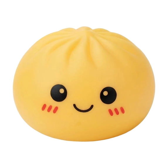 Mini Dumpling Squishies,Dumplings Stress Balls Fidget Sensory Balls, Dumplings Sensory Squeeze with Smile for Stress Relief