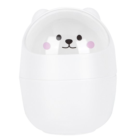 Compact Small Trash Can with Lid, Lightweight Mini Garbage Bin for Office, Dorm, Student Room, and Home Use