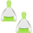 thumbnail image 1 of Mini Dustpan and Brush Set 2 Pack, Small Broom and Dustpan Set Dust Pan and Mini Hand Broom Dustpan and Broom Combo Compact for Home Table Keyboards Sofa Kitchen, Dark & Blue, 1 of 4