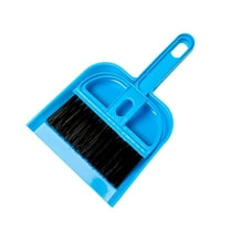 Mini Dustpan and Brush Set | Nesting Snap-On Design | Portable, Compact Dust Pan and Hand Broom for Cleaning | for Desk, Table, Home, Kitchen Necessities(1 Set)