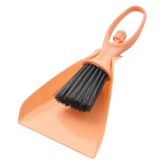 Mini Dustpan Brush Set, Small Broom for Desk Keyboard, Handheld Quick Cleanup Tools, for Kitchen Table Corner, Pets Nest, Sofa, Table Whisk Brooms Sweep, Dustpan and Brush Combo, 4.6x7 inch