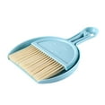 thumbnail image 1 of Mini Dustpan and Brush Set Small Broom and Dustpan Set Compact Handheld Cleaning Tool with Soft High Density Bristles and Hanging Hole for Office Kitchen Desktop or Pet Area Cleaning(Blue,8x6.3"), 1 of 7