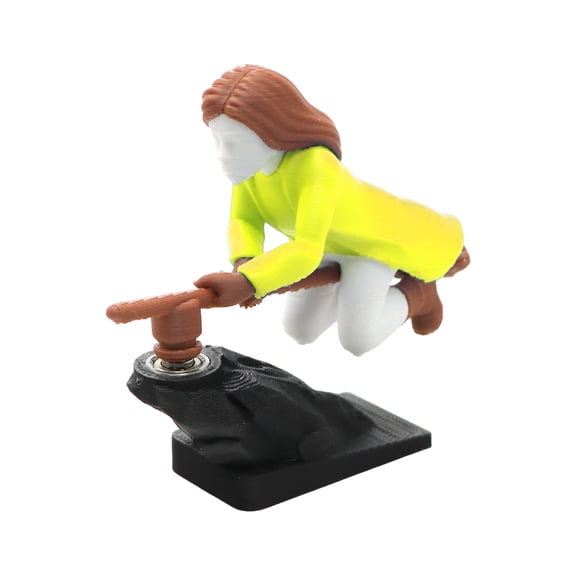 Mini Dynamic Interactive Car Ornaments Witch Wizard Broomstick Decor