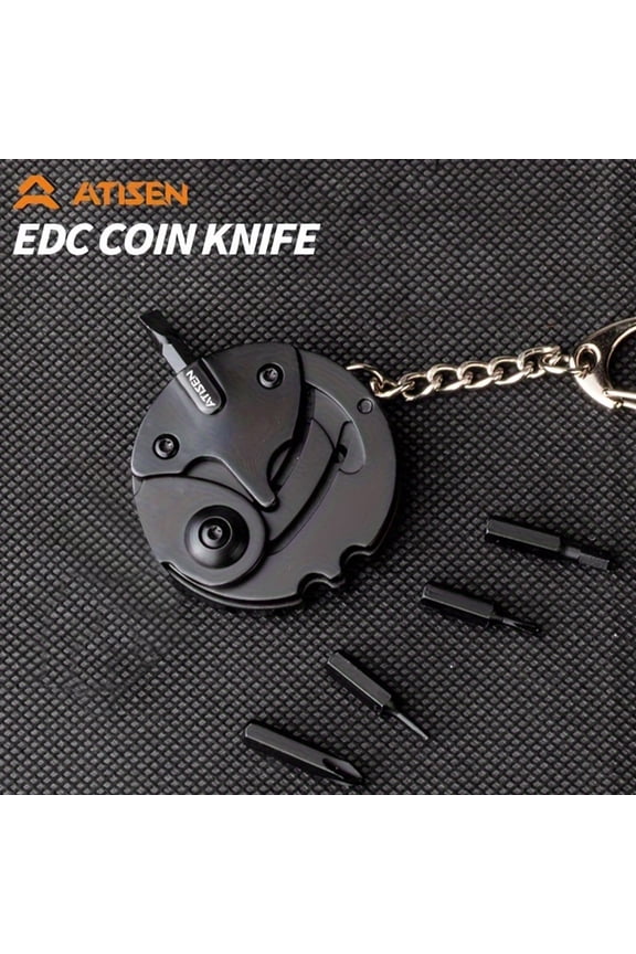 Mini EDC Multi-Tool Knife 7-in-1 Keychain for Home Repair & Outdoor