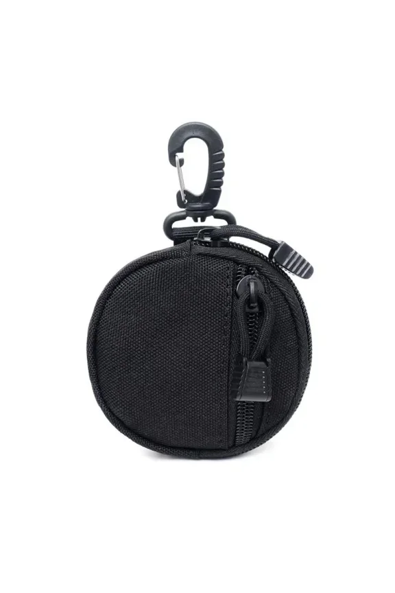 Mini EDC Tool Bag Belt Wrench Earphone Holder Zipper Coin Purse Portable for Outdoor Hunting Hiking