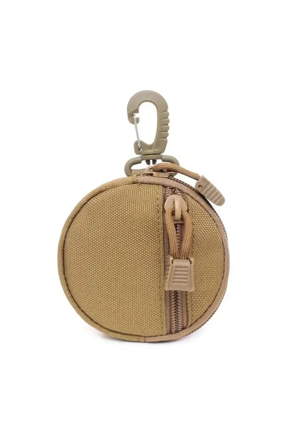 Mini EDC Tool Bag Belt Wrench Earphone Holder Zipper Coin Purse Portable for Outdoor Hunting Hiking