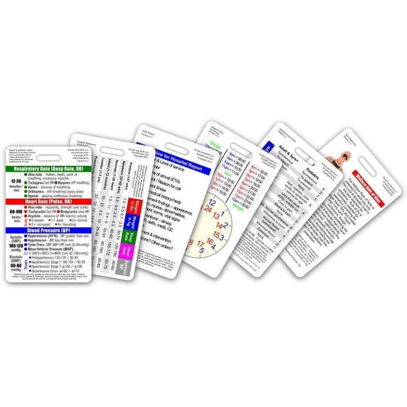 Mini EMT/First Responder Vertical Badge Card Set - 6 Cards