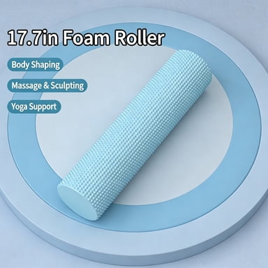 Mini EVA Foam Roller, Muscle Massage Column for Yoga Pilates Fitness, Portable Medium Firm Massage Tool (Blue)