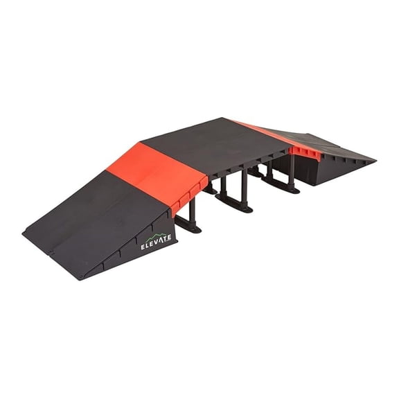 Mini EZ- Skateboard Ramp Set with Slopes for Skateboards, Scooters, BMX Bikes, RC Cars