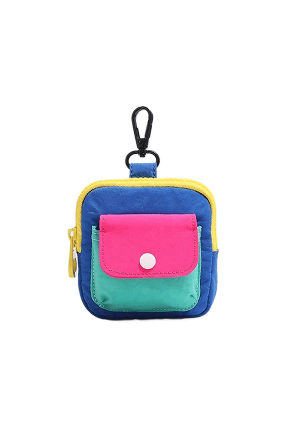 Mini Earbud Case Coin Pouch with Zipper Clip Small Storage Bag for Keys Cash Travel Organizer Portable