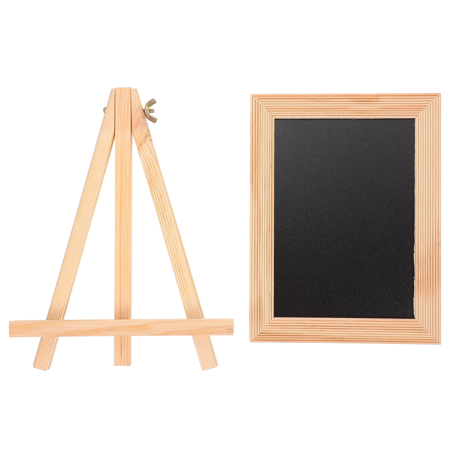 Mini Easel Stand Blackboard Tabletop Chalkboard Sign for Kids White ...