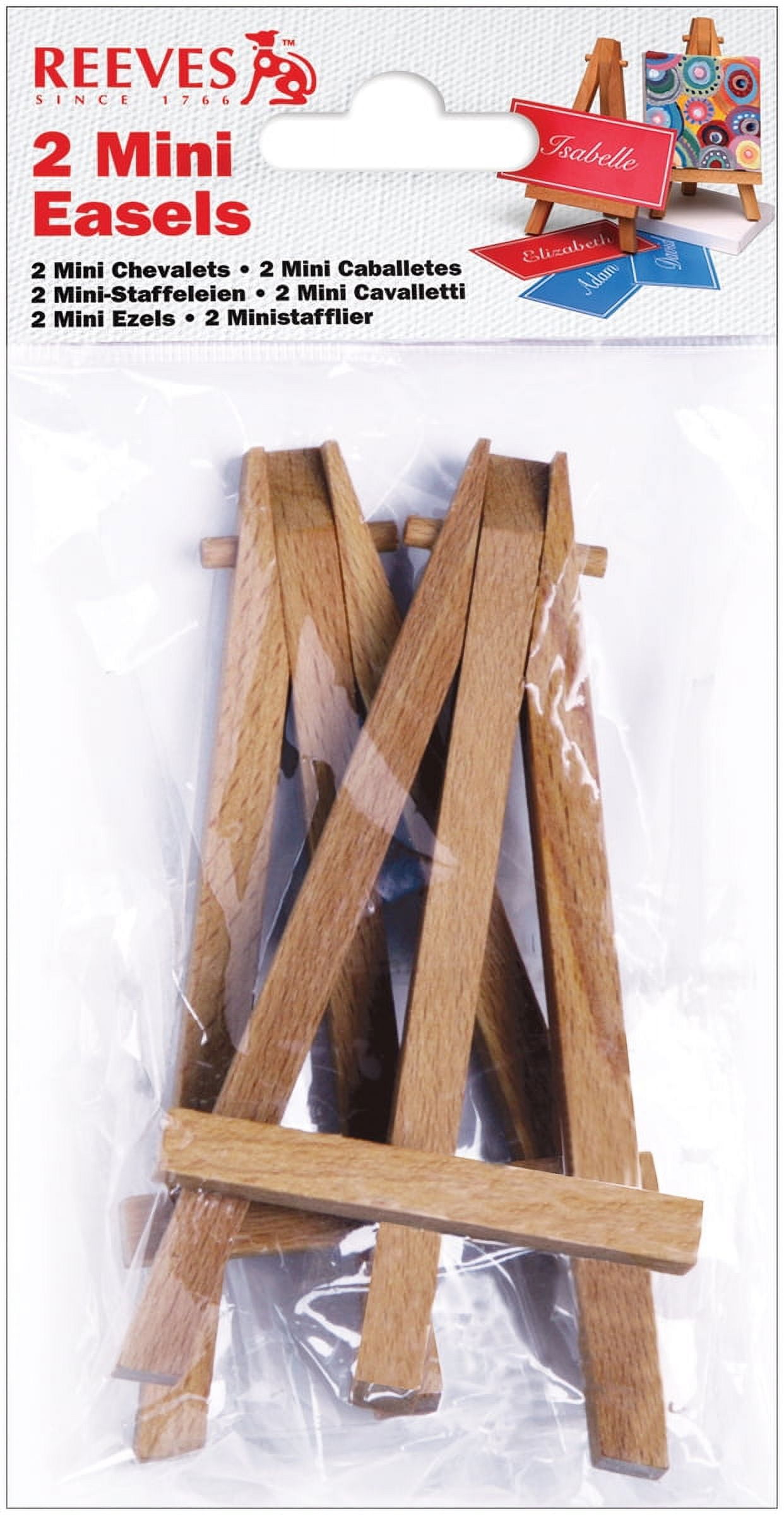 Cavalletto Da Tavolo Reeves In Legno Naturale 5 Pollici - Mini Espositore Per Quadri E Foto - 4