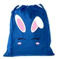thumbnail image 1 of Mini Easter Basket Bags, Bulk Drawstring Cinch Sacks, Mini Easter Bunny Bags - Bunny Face, 1 of 2