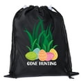 thumbnail image 1 of Mini Easter Basket Bags, Bulk Drawstring Cinch Sacks, Mini Easter Bunny Bags - Gone Hunting, 1 of 2