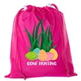 thumbnail image 1 of Mini Easter Basket Bags, Bulk Drawstring Cinch Sacks, Mini Easter Bunny Bags - Gone Hunting, 1 of 2